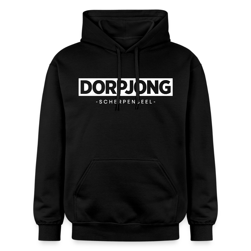 Hoodie | Dorpjong Scherpenseel Premium | Manns-Lüü - Schwarz