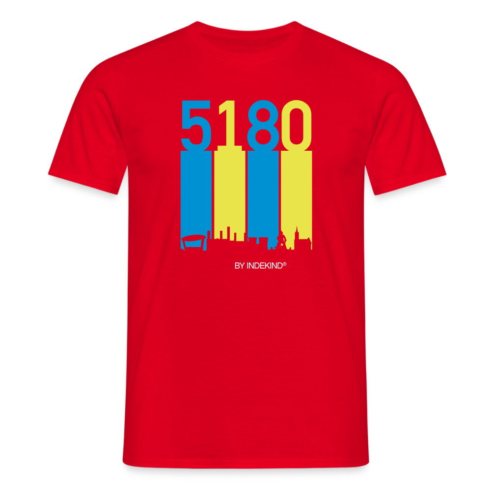 T-Shirt | 5180 Skyline | Manns-Lüü - Rot