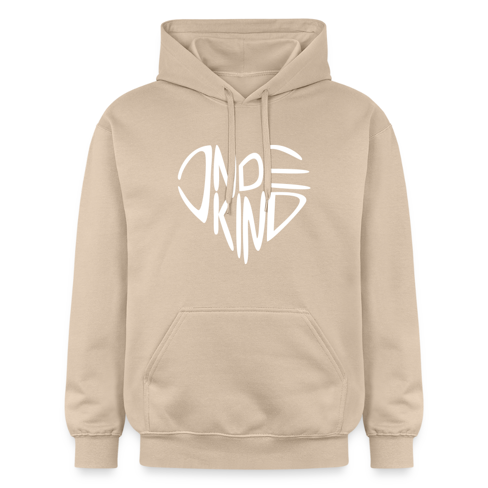 Hoodie | Indekind Premium | Herz-Logo | Manns-Lüü - Sand
