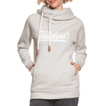 Hoodie | Indekind Schalkragen | Fü allemoole - Beige meliert