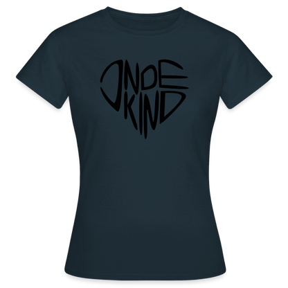 T-Shirt | Indekind Premium | Herz-Logo | Mädsche - Navy