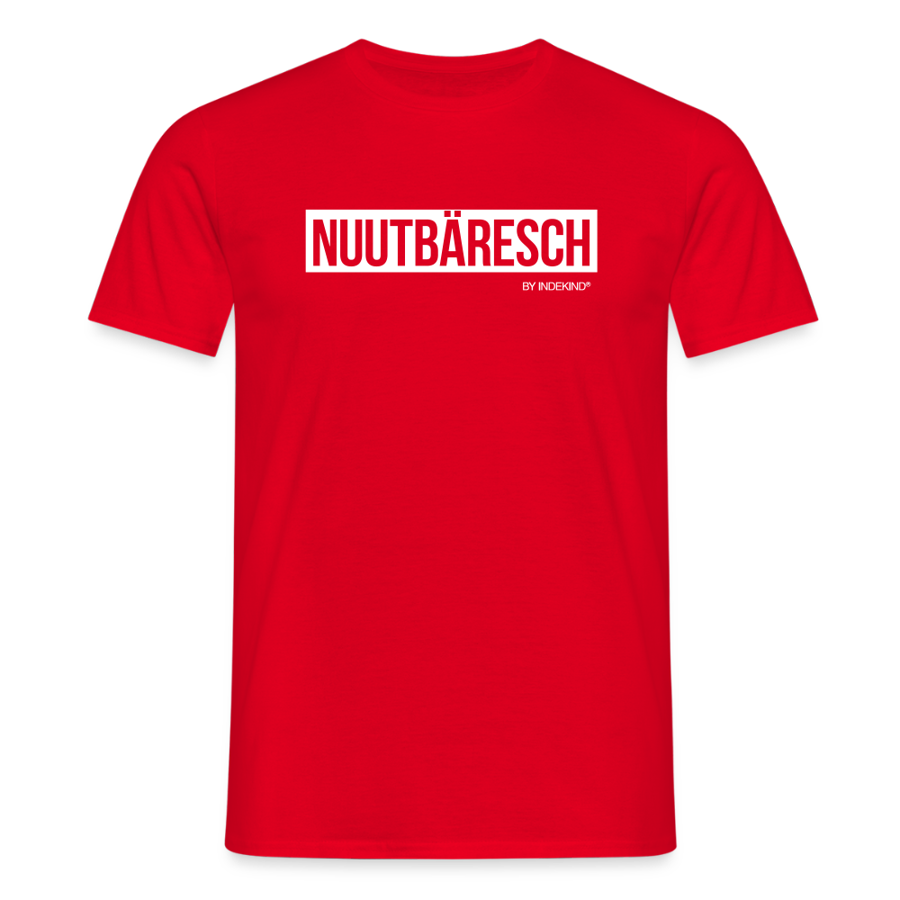 T-Shirt | Nuutbäresch Klassik | Manns-Lüü - Rot