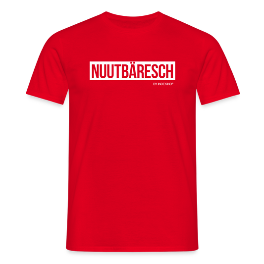 T-Shirt | Nuutbäresch Klassik | Manns-Lüü - Rot