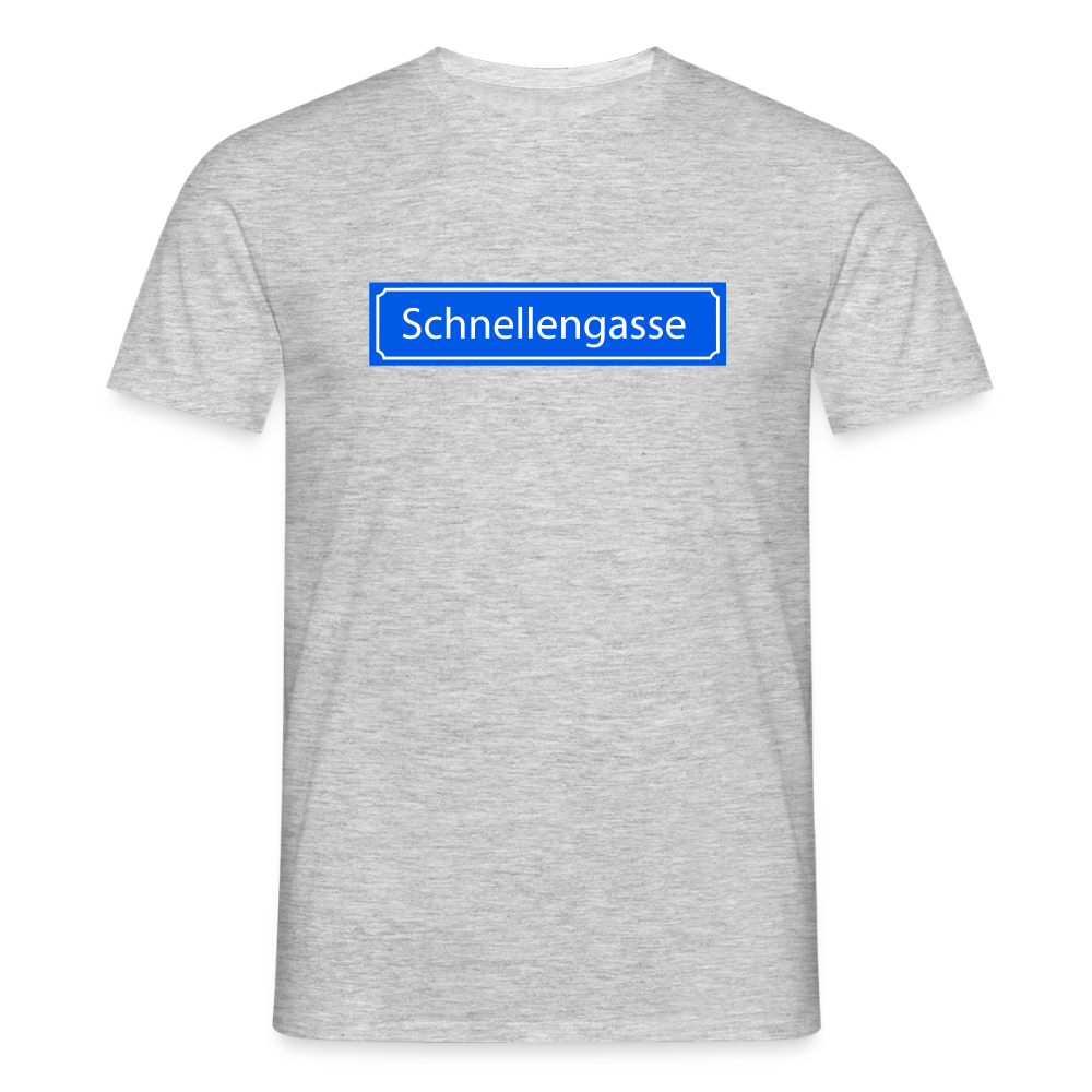 T-Shirt | Schnellengasse | Manns-Lüü - Grau meliert