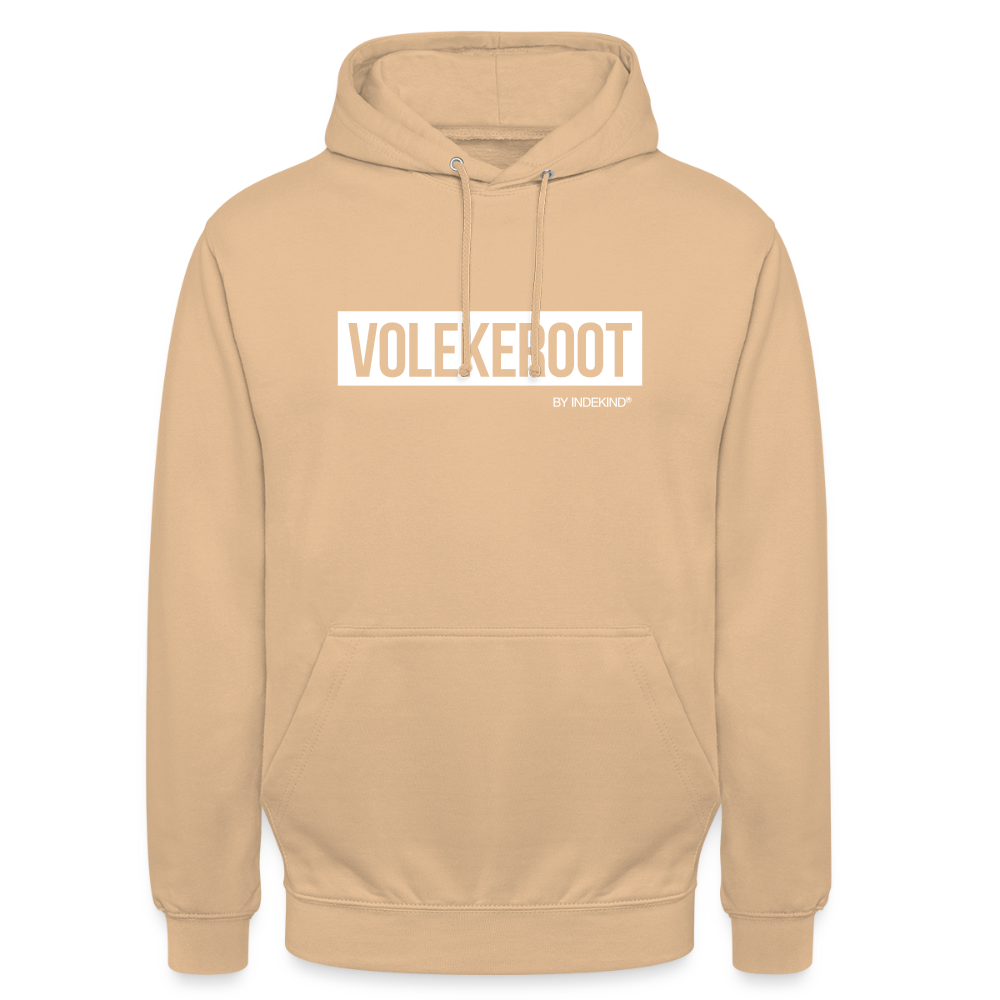 Hoodie | Volekeroot Klassik | Fü allemoole - Pfirsich