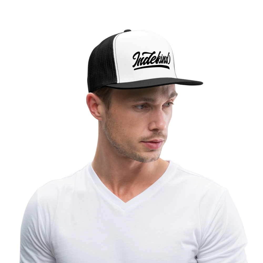Trucker Cap  | Indekind Klassik - Weiß/Schwarz