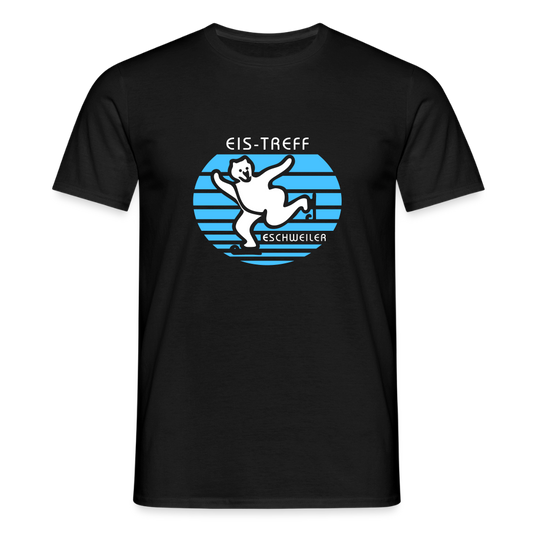 T-Shirt | Eistreff | Manns-Lüü - Schwarz