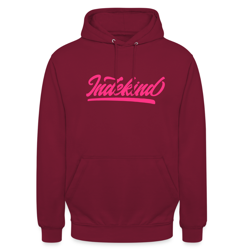 Hoodie | Indekind Neon Pink Klassik | Fü allemoole - Bordeaux