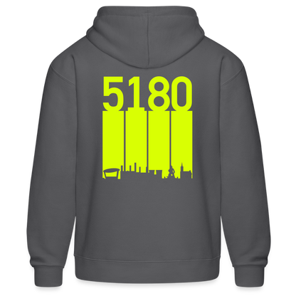Hoodie | 5180 Skyline | Neon Jael | Fü allemoole - Grau