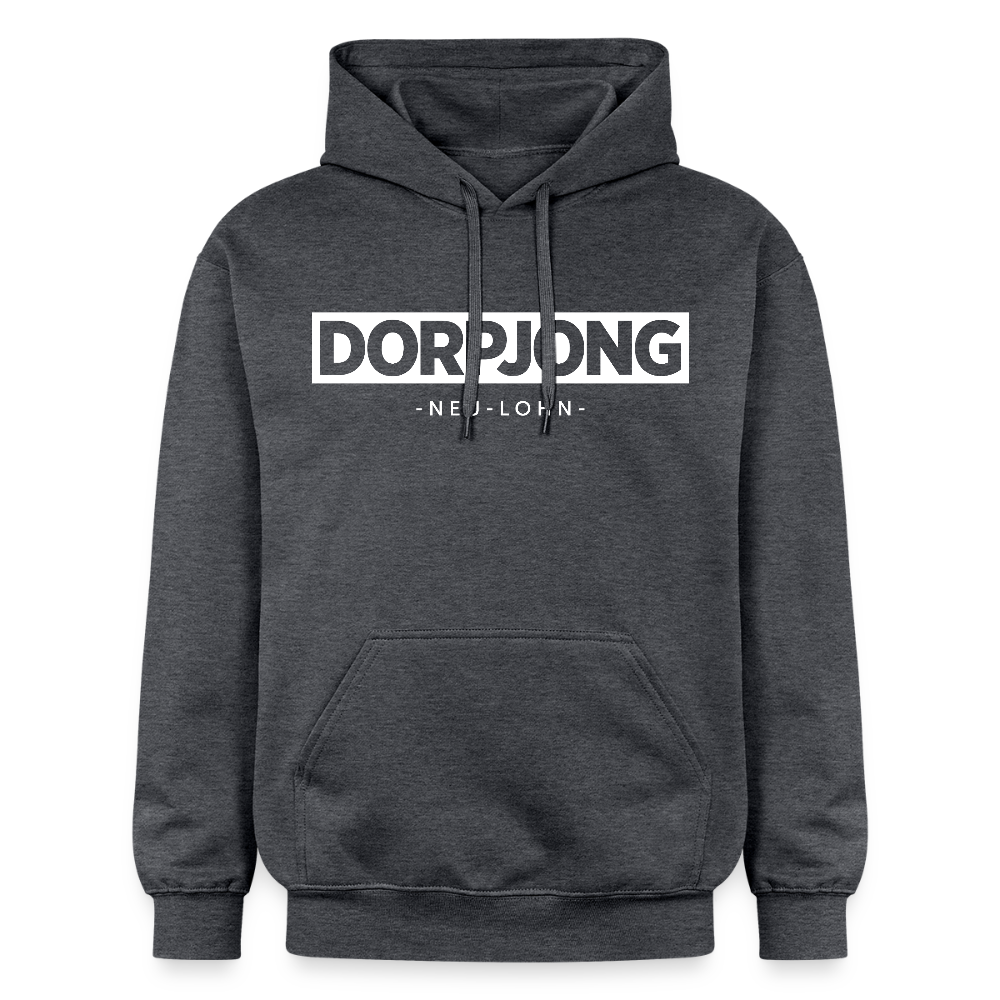 Hoodie | Dorpjong Neu-Lohn Premium | Manns-Lüü - Dunkelgrau meliert