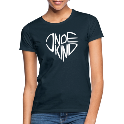T-Shirt | Indekind Premium | Herz-Logo | Mädsche - Navy