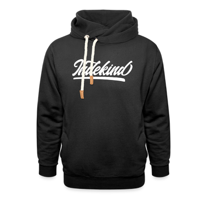 Hoodie | Indekind Schalkragen | Fü allemoole - Schwarz