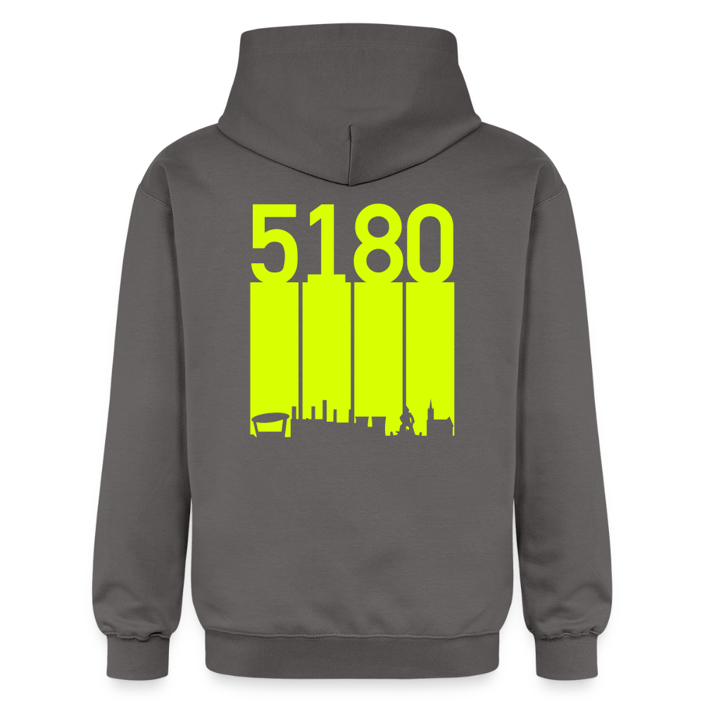 Hoodie | 5180 Skyline | Neon Jael | Fü allemoole - Dunkelgrau