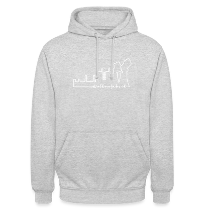 Hoodie I Wolkenfabrik I Fü allemoole - Hellgrau meliert