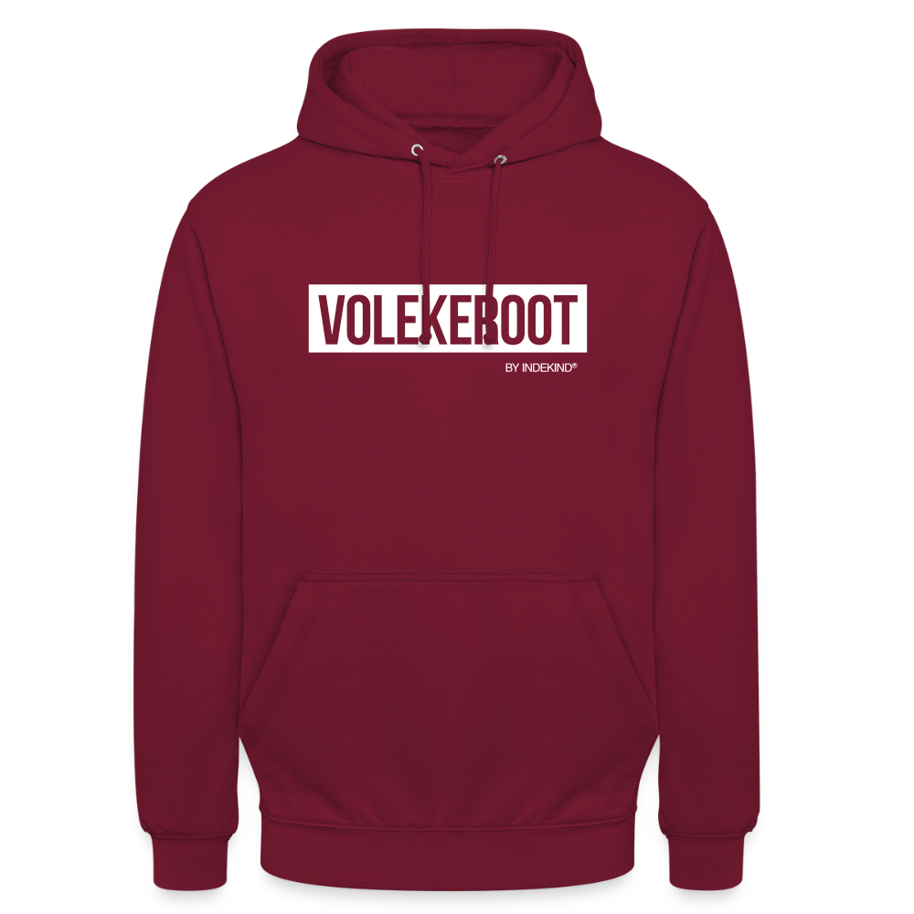 Hoodie | Volekeroot Klassik | Fü allemoole - Bordeaux