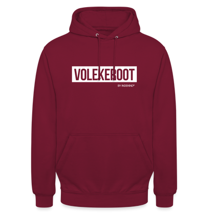 Hoodie | Volekeroot Klassik | Fü allemoole - Bordeaux