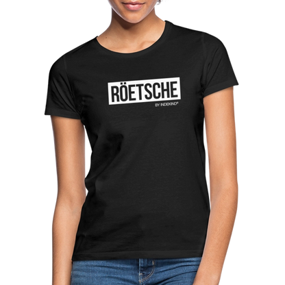 T-Shirt | Röetsche Klassik | Mädsche - Schwarz