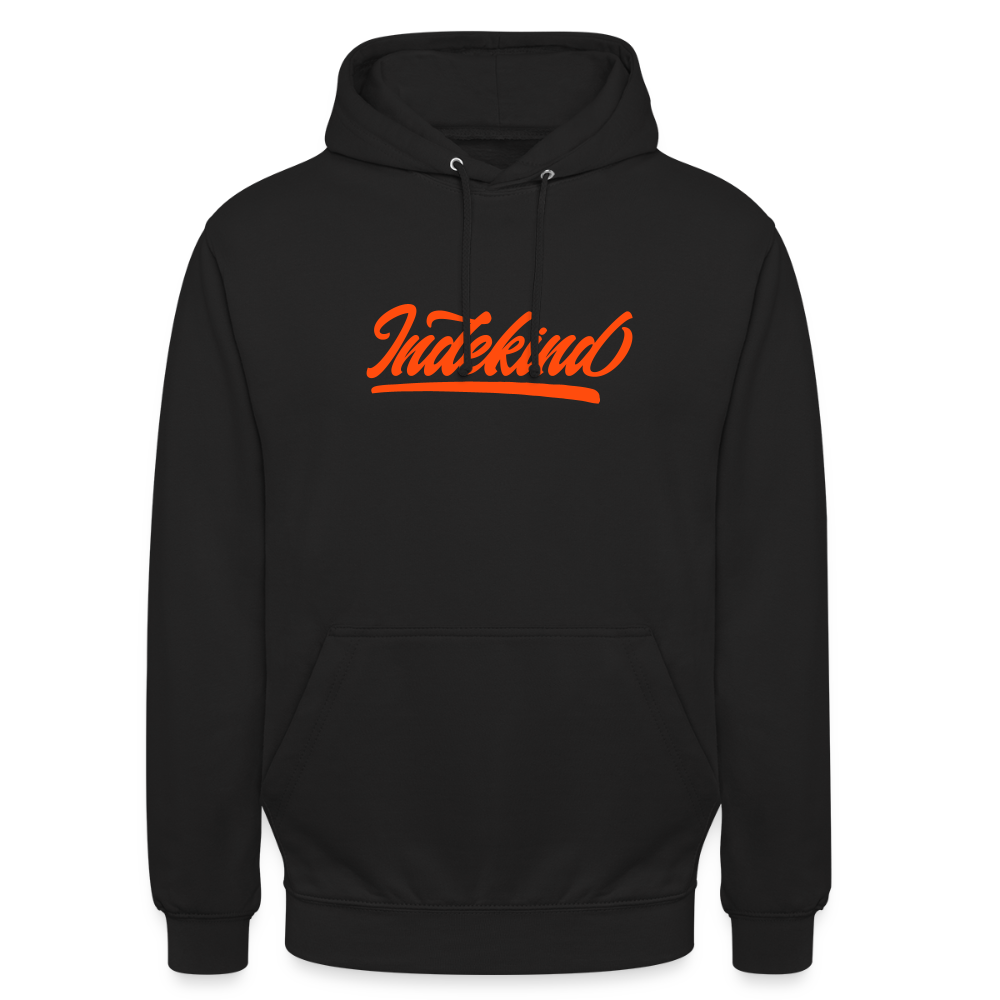 Hoodie | Indekind Neon Orange Klassik| Fü allemoole - Schwarz
