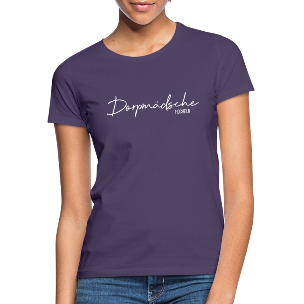 T-Shirt | Dorpmädsche Hücheln Klassik | Mädsche - Dunkellila