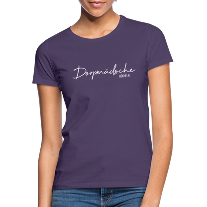 T-Shirt | Dorpmädsche Hücheln Klassik | Mädsche - Dunkellila