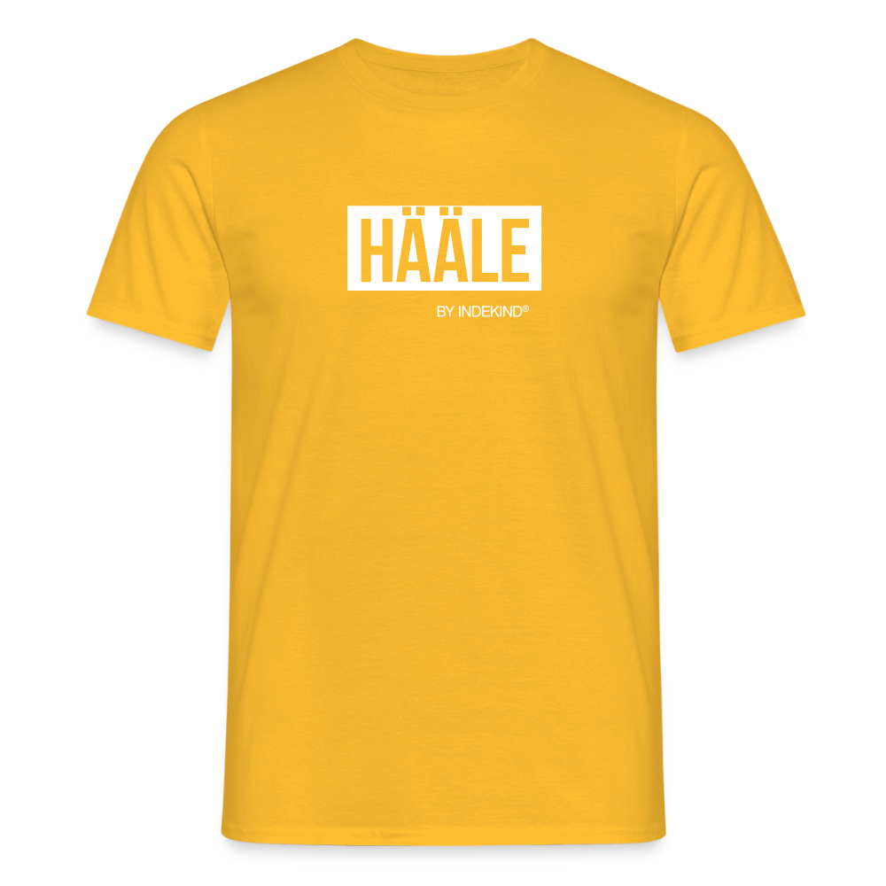 T-Shirt | Hääle Klassik | Manns-Lüü - Gelb