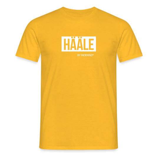 T-Shirt | Hääle Klassik | Manns-Lüü - Gelb