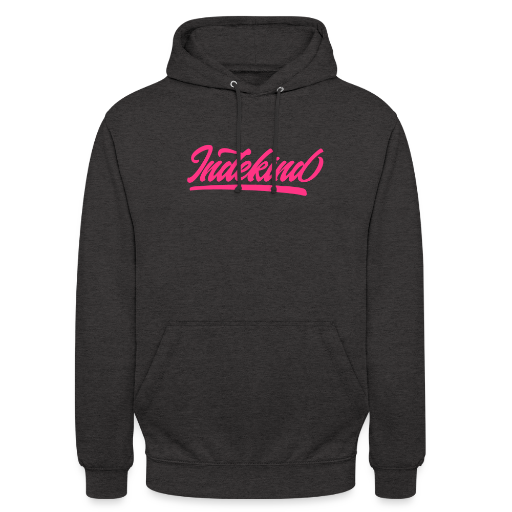Hoodie | Indekind Neon Pink Klassik | Fü allemoole - Anthrazit