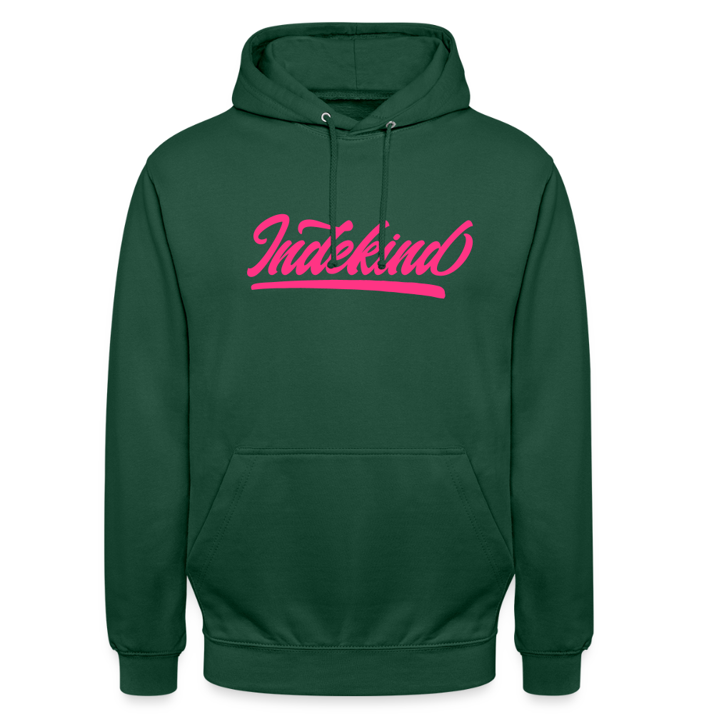 Hoodie | Indekind Neon Pink Klassik | Fü allemoole - Flaschengrün