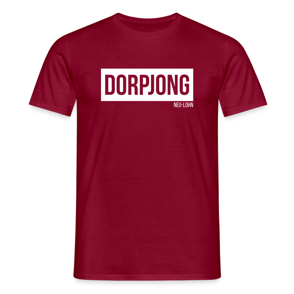 T-Shirt | Dorpjong Neu-Lohn Klassik | Manns-Lüü - Ziegelrot