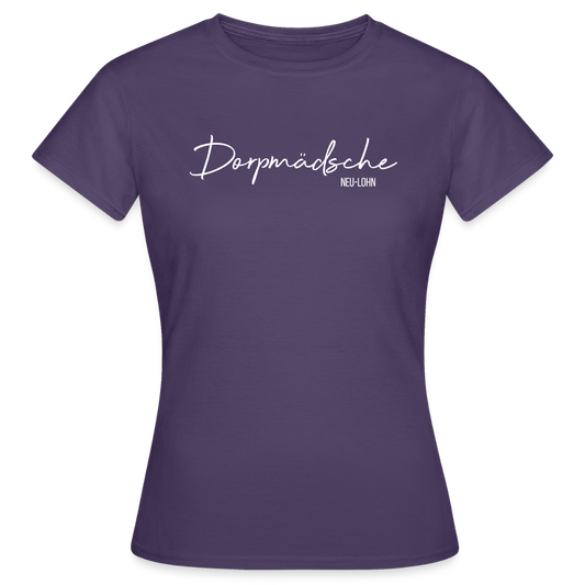 T-Shirt | Dorpmädsche Neu-Lohn Klassik | Mädsche - Dunkellila