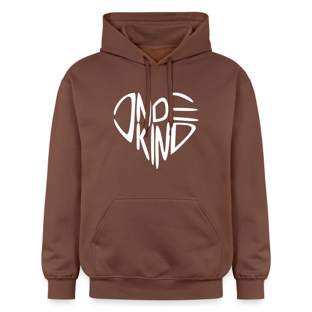 Hoodie | Indekind Premium | Herz-Logo | Manns-Lüü - Kakao
