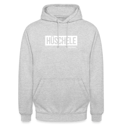 Hoodie | Hüschele Klassik | Fü allemoole - Hellgrau meliert