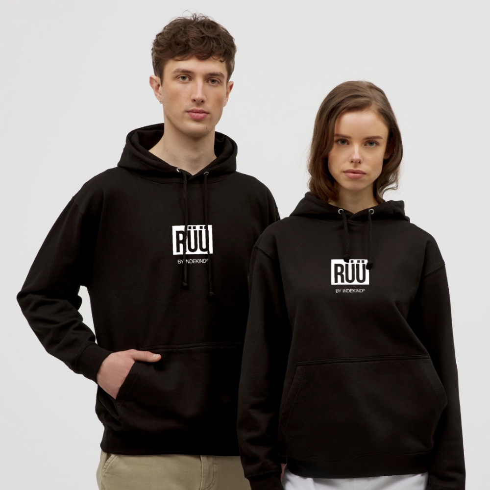 Hoodie | Rüü Klassik | Fü allemoole - Schwarz