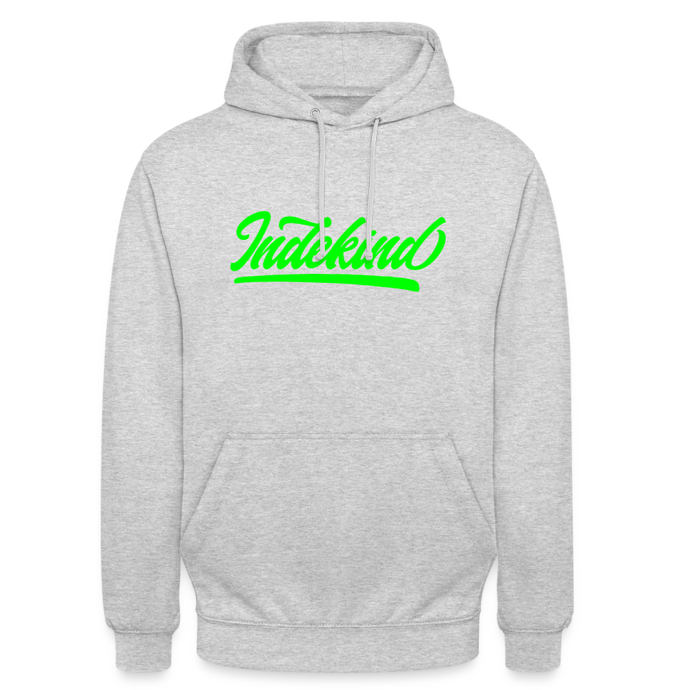 Hoodie | Indekind Neon Jröng Klassik | Fü allemoole - Hellgrau meliert