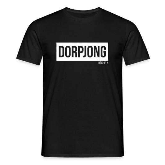 T-Shirt | Dorpjong Hücheln Klassik | Manns-Lüü - Schwarz