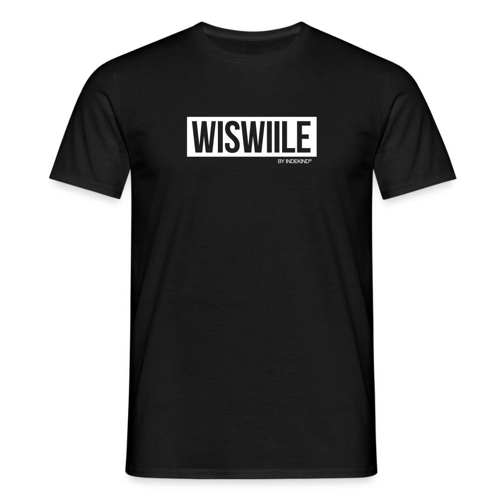 T-Shirt | Wiswiile Klassik | Manns-Lüü - Schwarz