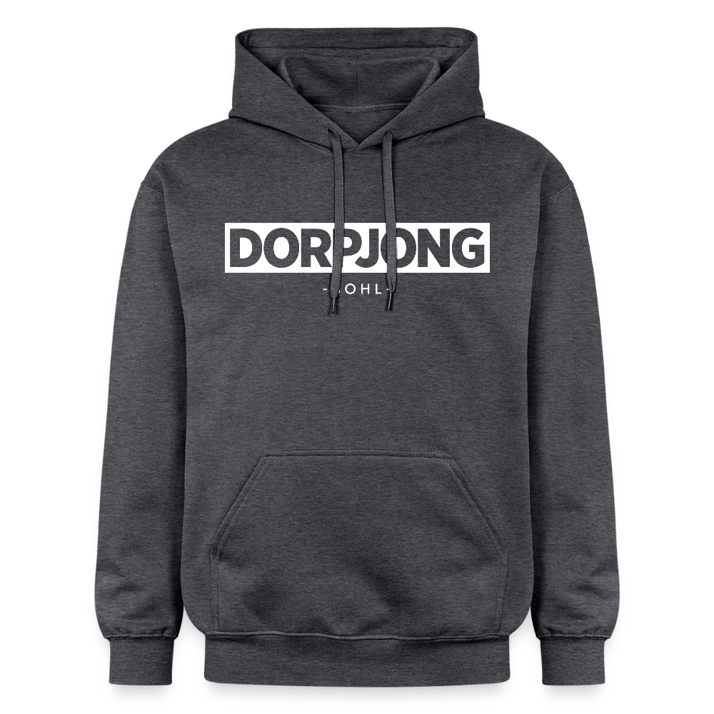 Hoodie | Dorpjong Bohl Premium | Manns-Lüü - Dunkelgrau meliert