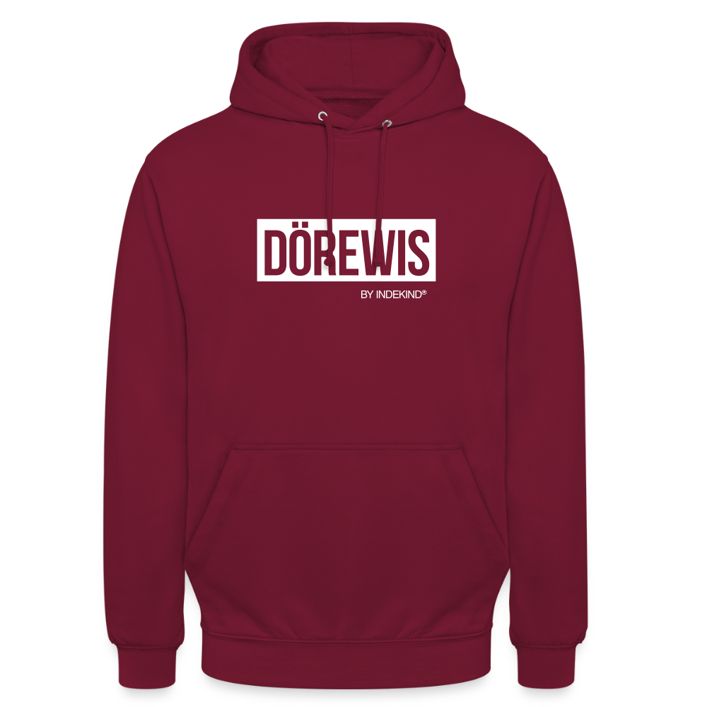 Hoodie | Dörewis Klassik | Fü allemoole - Bordeaux