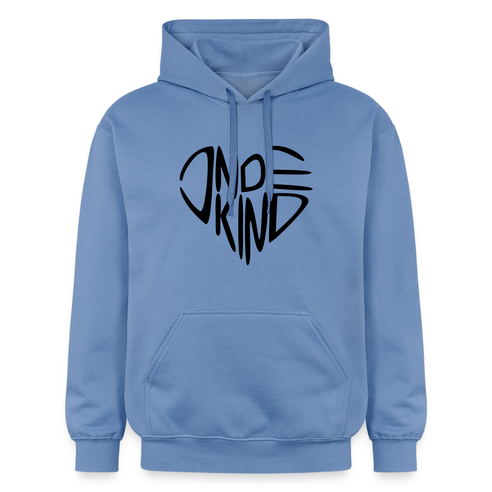Hoodie | Indekind Premium | Herz-Logo | Manns-Lüü - carolina blue