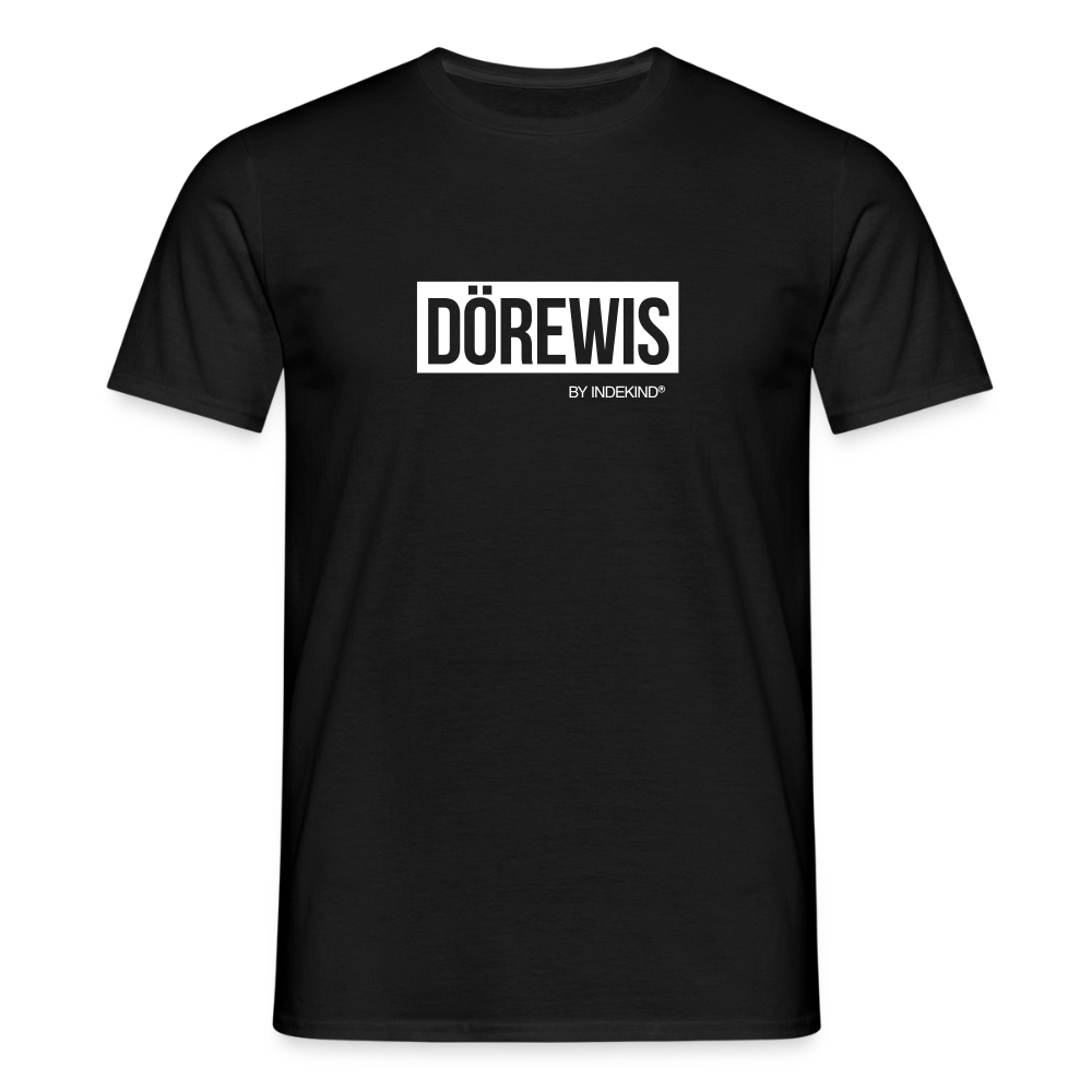 T-Shirt | Dörewis Klassik | Manns-Lüü - Schwarz