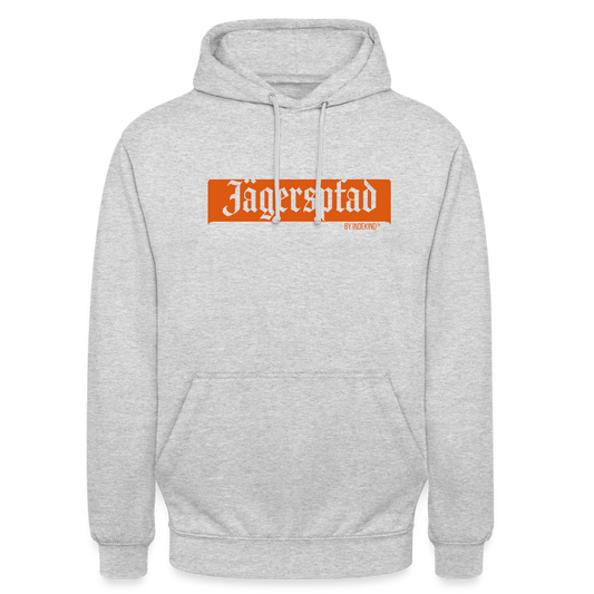 Hoodie | Jägerspfad | Fü allemoole - Hellgrau meliert