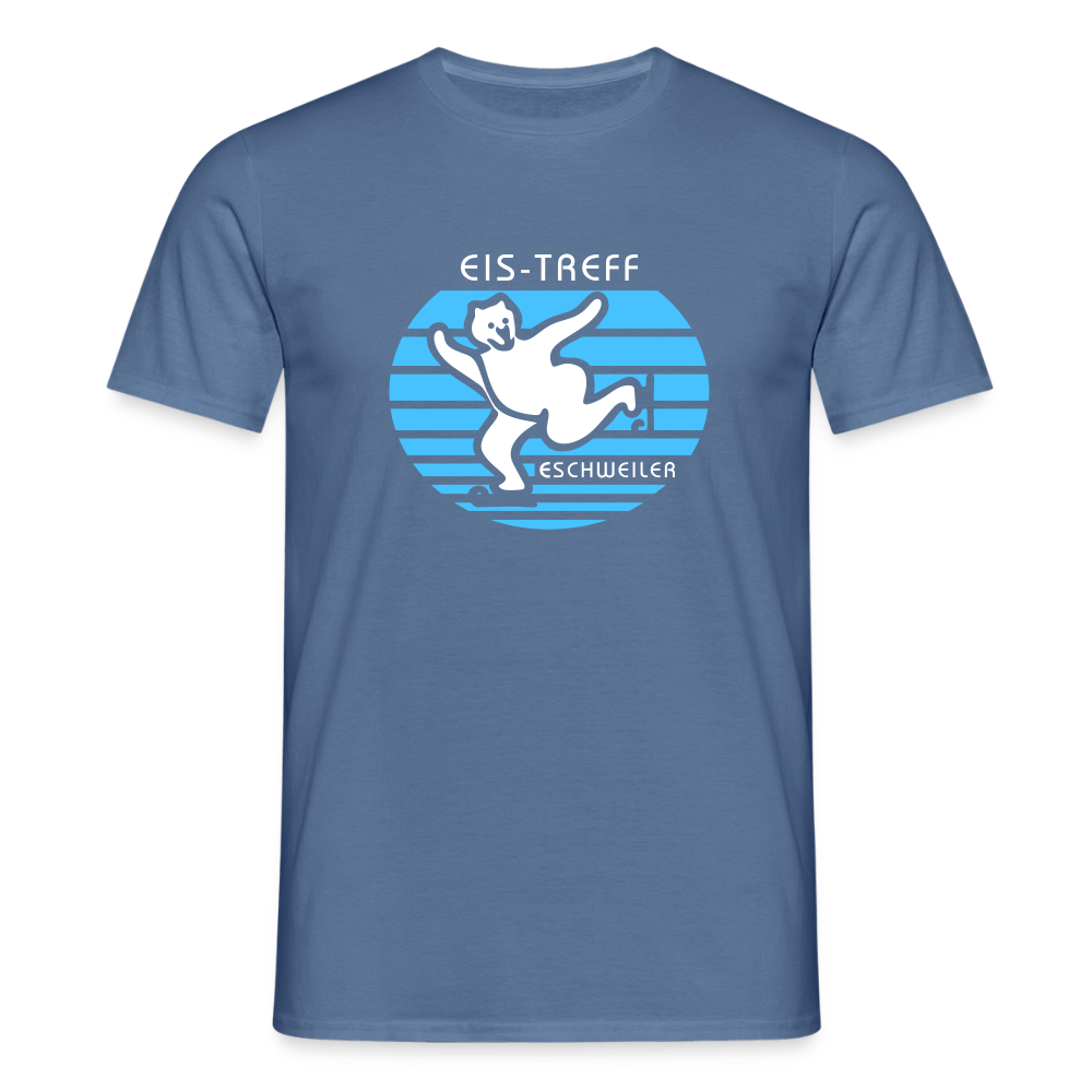 T-Shirt | Eistreff | Manns-Lüü - Taubenblau 