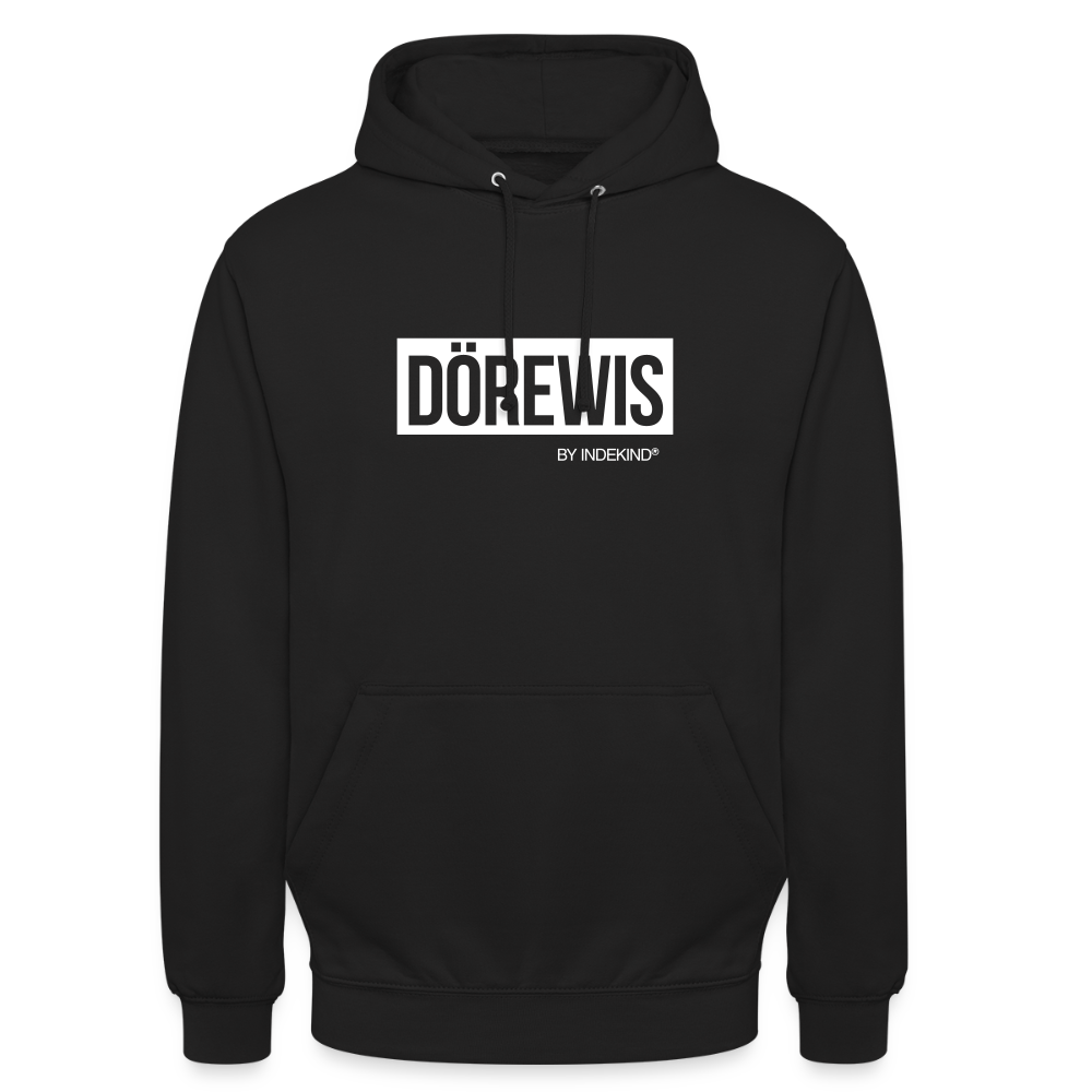 Hoodie | Dörewis Klassik | Fü allemoole - Schwarz