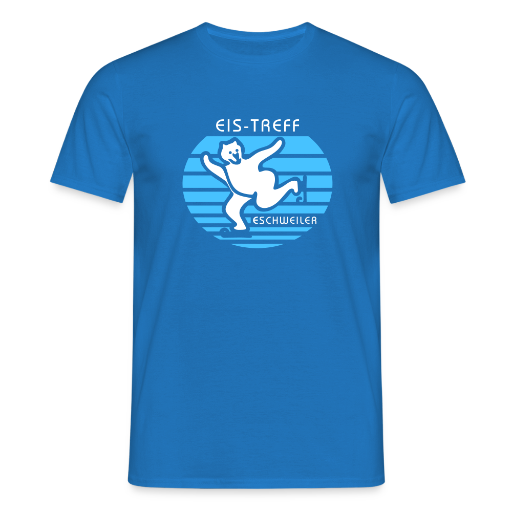 T-Shirt | Eistreff | Manns-Lüü - Royalblau