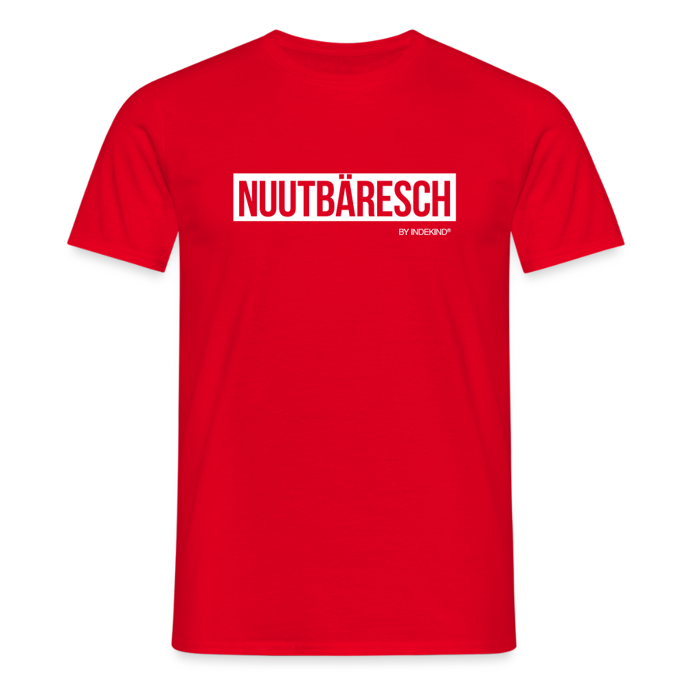 T-Shirt | Nuutbäresch Klassik | Manns-Lüü - Rot