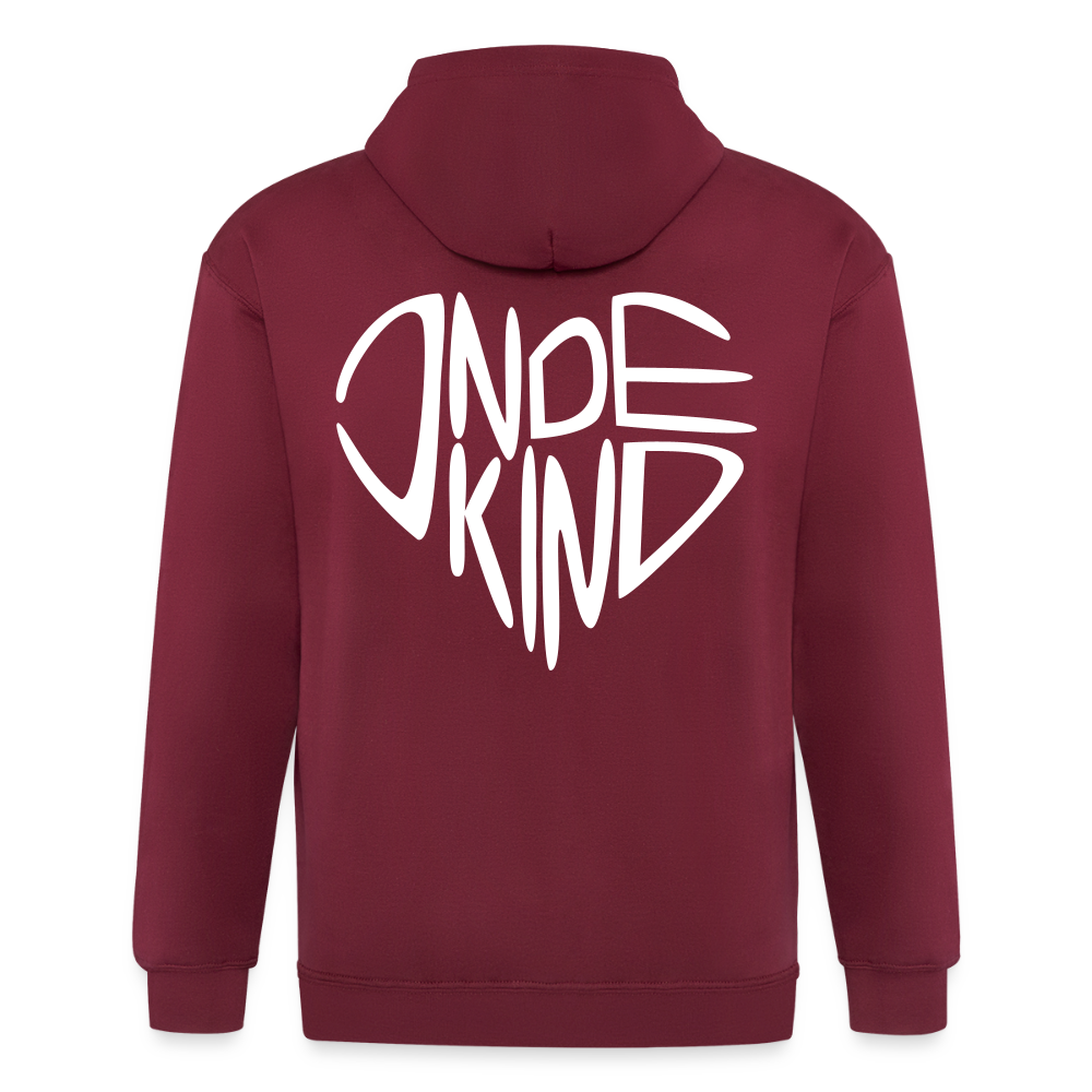 Zipper | Indekind Premium | Herz-Logo | Fü allemoole - Maroon