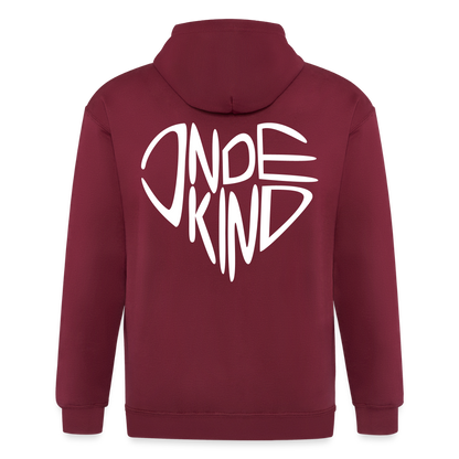 Zipper | Indekind Premium | Herz-Logo | Fü allemoole - Maroon