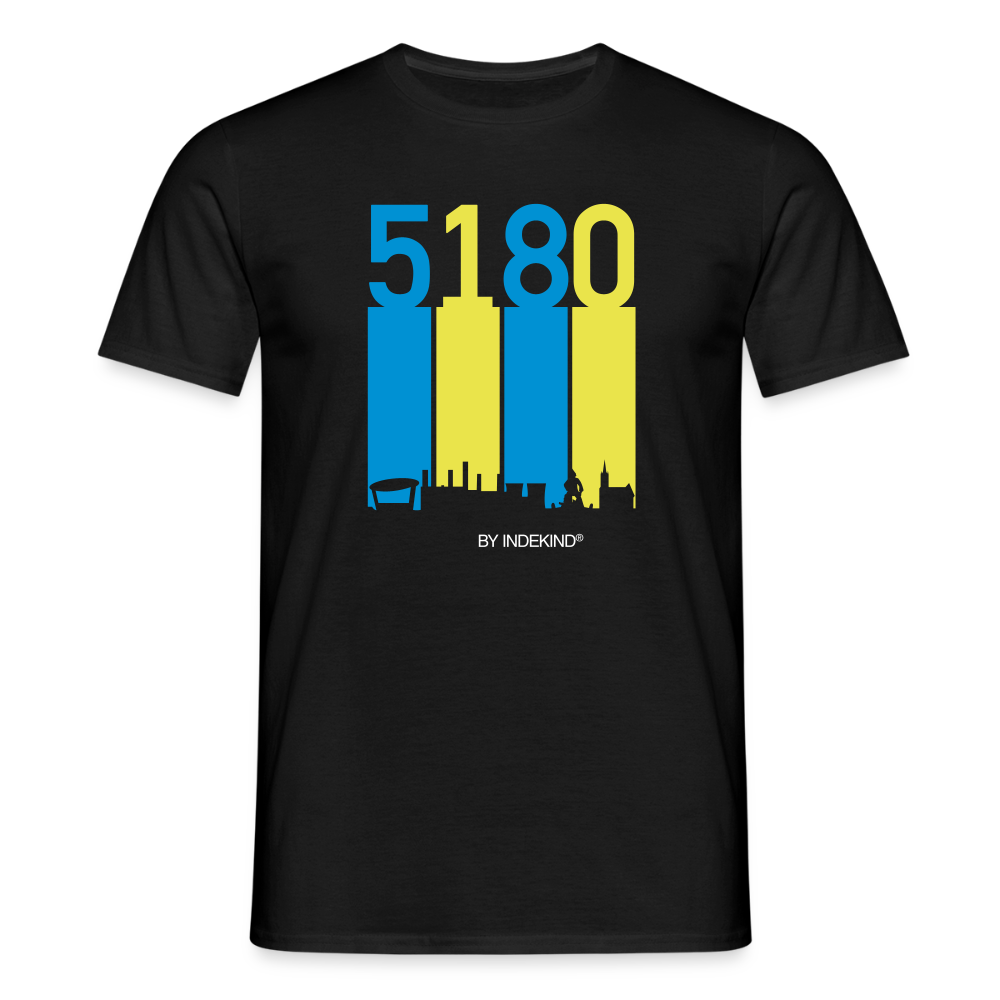T-Shirt | 5180 Skyline | Manns-Lüü - Schwarz