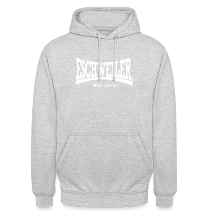 Statement-Hoodie | Neu-Lohn | Fü allemoole - Hellgrau meliert