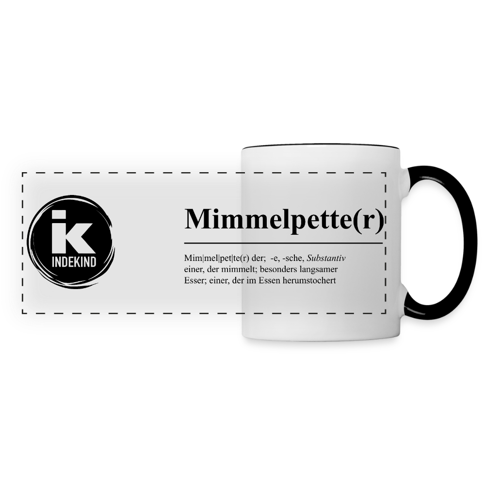 Tasse | Eischwiele Platt | Mimmelpette(r) - Weiß/Schwarz